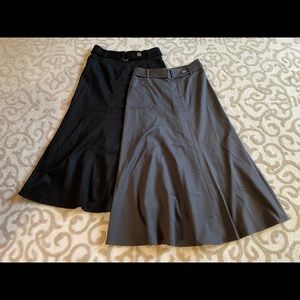 CATO Maxi Skirts Lot of 2; Sz 4&6. Fit like 6. Black and Grey